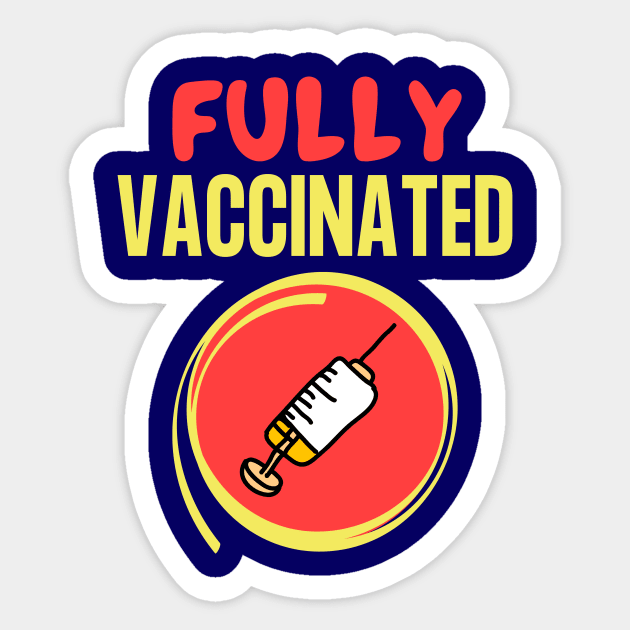 Kids' Fully Vaccinated Adventure – Playful Sticker by Tecnofa